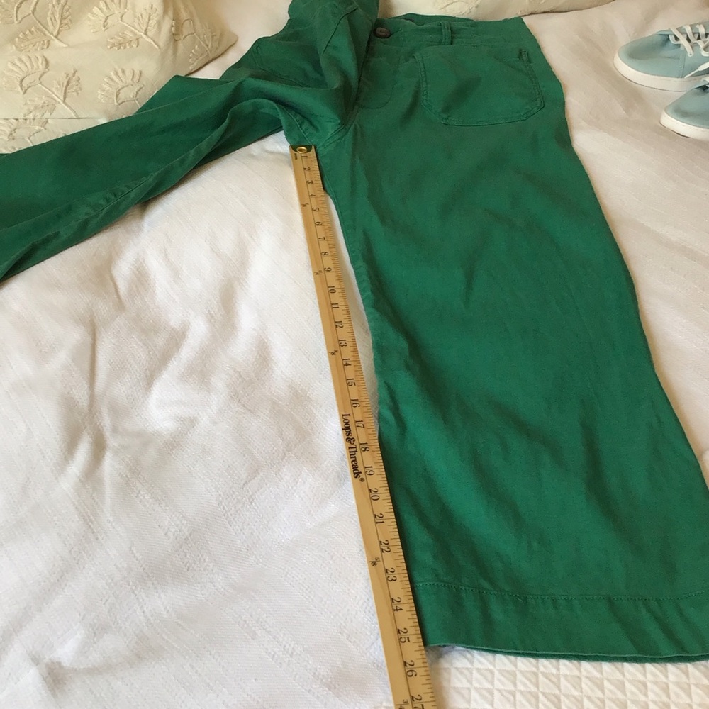 Anthropologie The Colette Linen Blend Crop Wide-Leg Pants by Maeve Size 30 - Picture 14 of 16